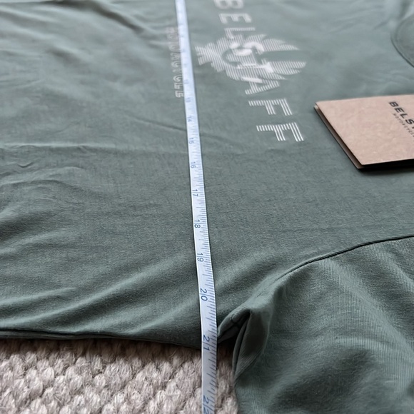 NWT BELSTAFF SIGNATURE T-SHIRT Mineral Green sz M - Picture 9 of 10